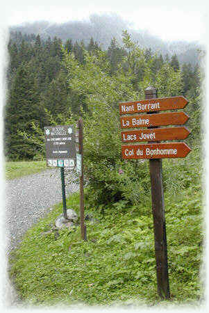 Signpost to Nant Borrant
